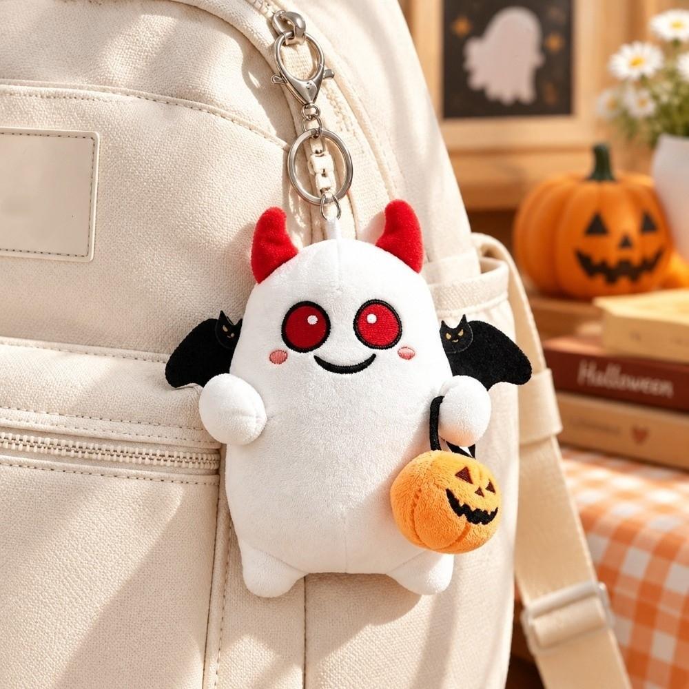 Kawaii Halloween Ghost Plush Keychain Funny Cartoon Plush Pendant Plush Toy Kids Gift