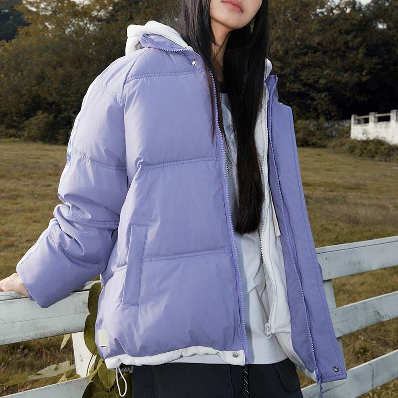 Fashion Winter Coats Woman Fake Two Pieces Parkas Casual Loose Thick Warm Lady Jackets Hooded Oversize Outerwears