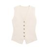 2025 Spring Women's Street Fashion Knit Vest & Midi Skirt Set