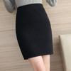 Large Size High Waist Hip Hugging Knitted Half Skirt Yarn Versatile Skirt