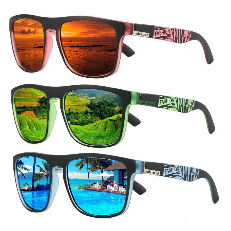 Sports Unisex Outdoor Polarized Sunglasses Full Frame Pc Material Uv Protection