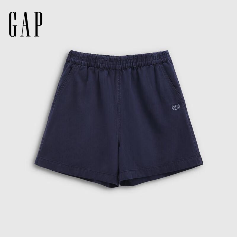 Gap Women's Cotton Lyocell Blend Logo Casual Shorts