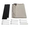 Sun Shade Sail Multipurpose Thickened Sunscreen Coating Rainproof Sunshade Canopy for Patio Garden O