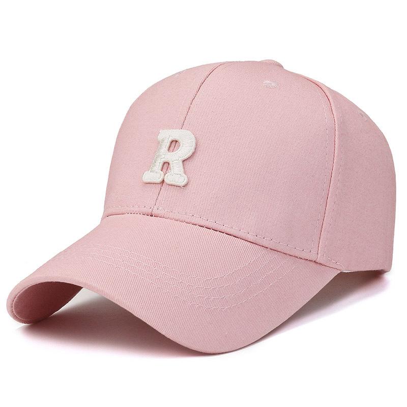 The new letter R baseball cap is on the market, fashionable men and women couples, trendy classic casual