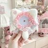 Lace Edged Badge Holder Cat-Ear Shape Can Badge Cover Lightweight Badge Display Case DIY Decor