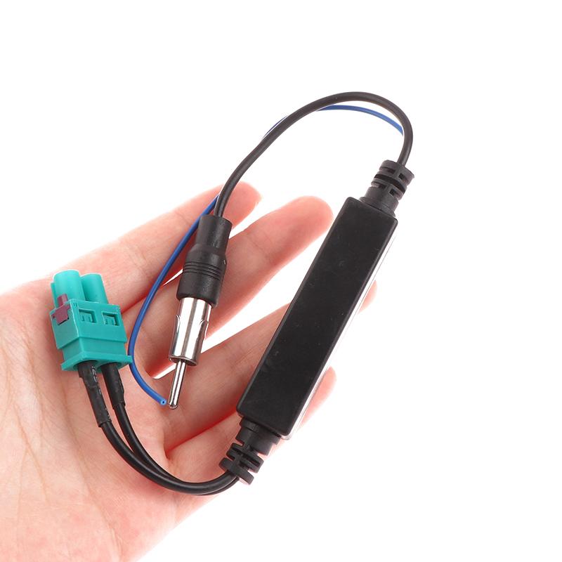 Dual Head FAKRA RF Antenna Converter Car FM Radio Antenna Adapter Head With Amplifier For Volkswagen Touareg/Cayenne