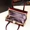 Elegant Patent Leather Women's Bag - Versatile Handbag, Shoulder & Crossbody for Stylish Moms 2025