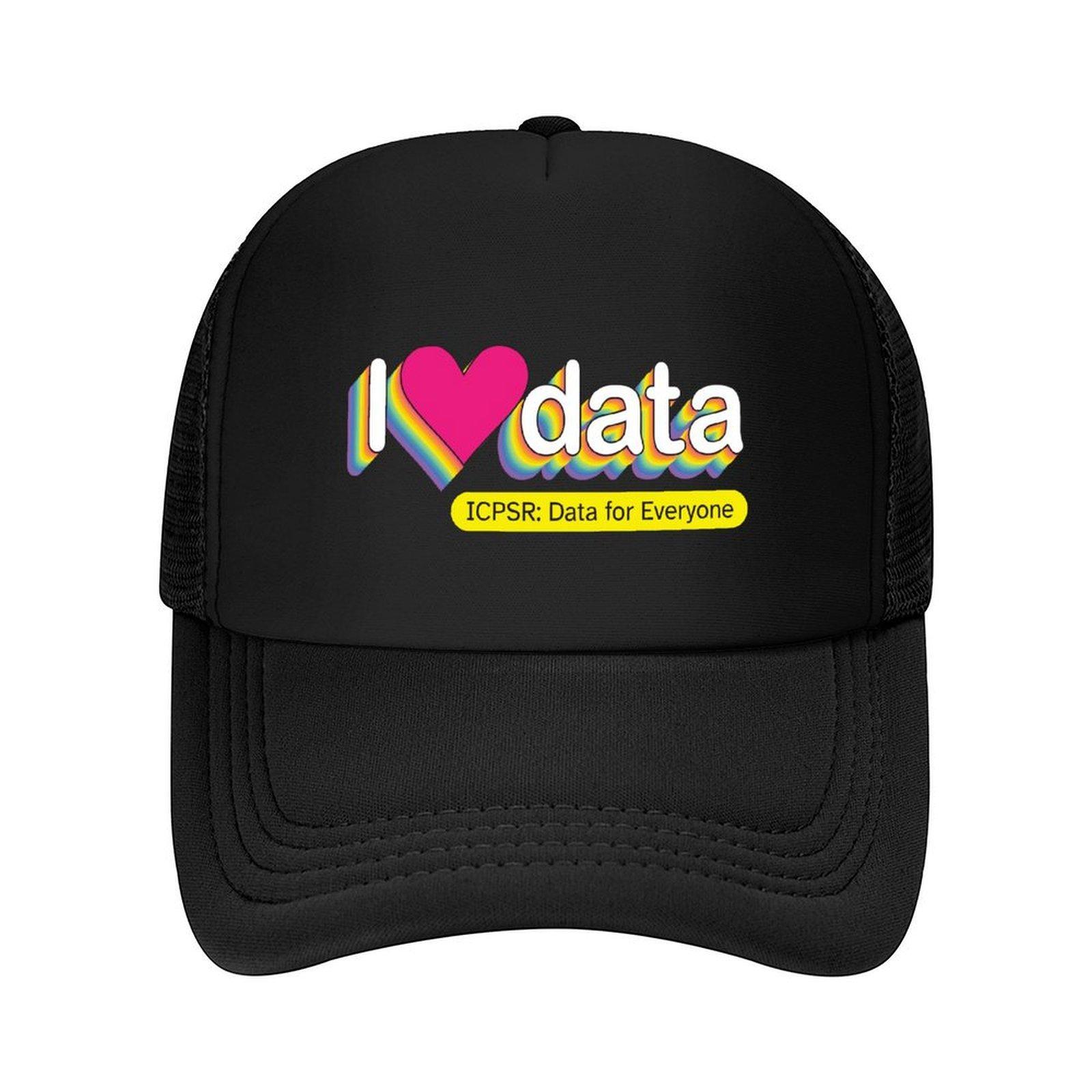 I Love Data: ICPSR Data for Everyone Baseball Cap Hat men Golf Hat Man Hat Baseball Cap Christmas Men Women s