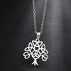 LIKGREAT Celtics Knot Necklace for Women Celtic Tree of Life Pendant Necklaces Stainless Steel Vintage Talisman Jewelry Gifts