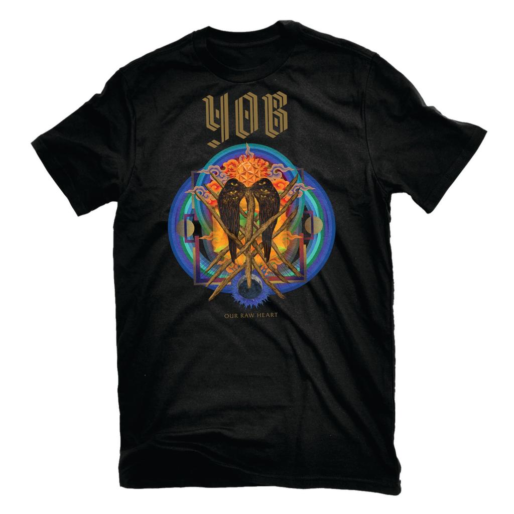 YOB Basilisken Vintage T-Shirt Unisex Damen Metal Rockband Grafik-T-Shirt Baumwolle Streetwear Top