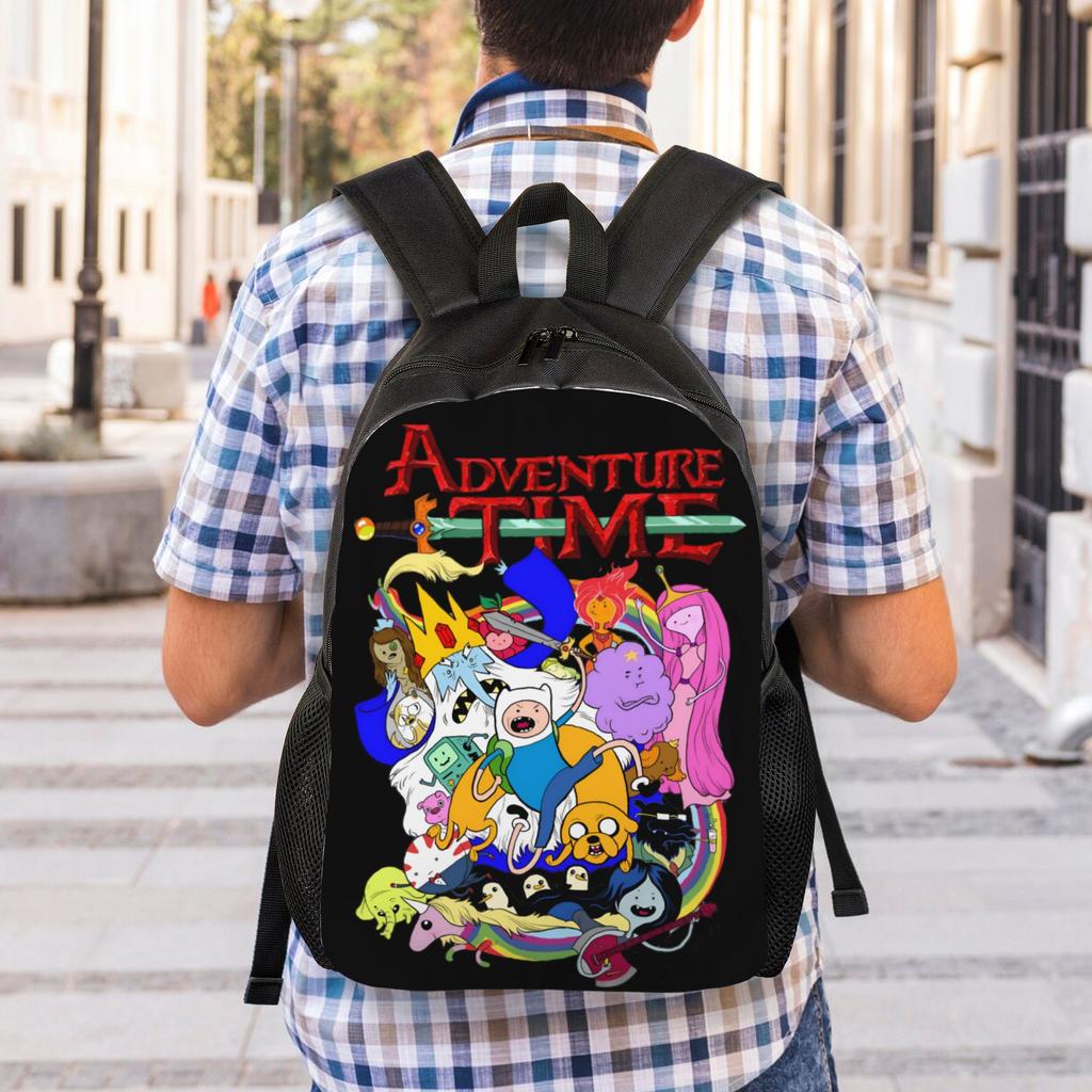 Adventures Anime Times Laptop Backpack Women Men Fashion Bookbag for School College Student Adventure Bags