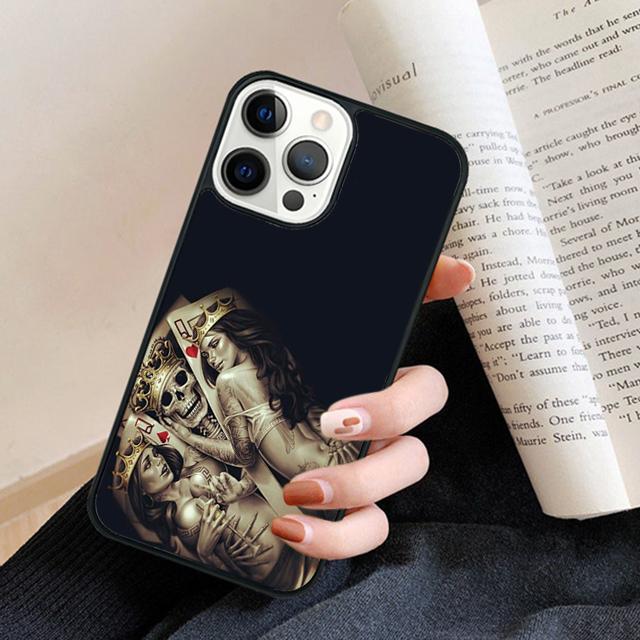 Ace of Spade Playing Card Phone Case Back Cover for iPhone 17 Air 16 15 14 13 11 12 Pro Max Plus Fundas Coque