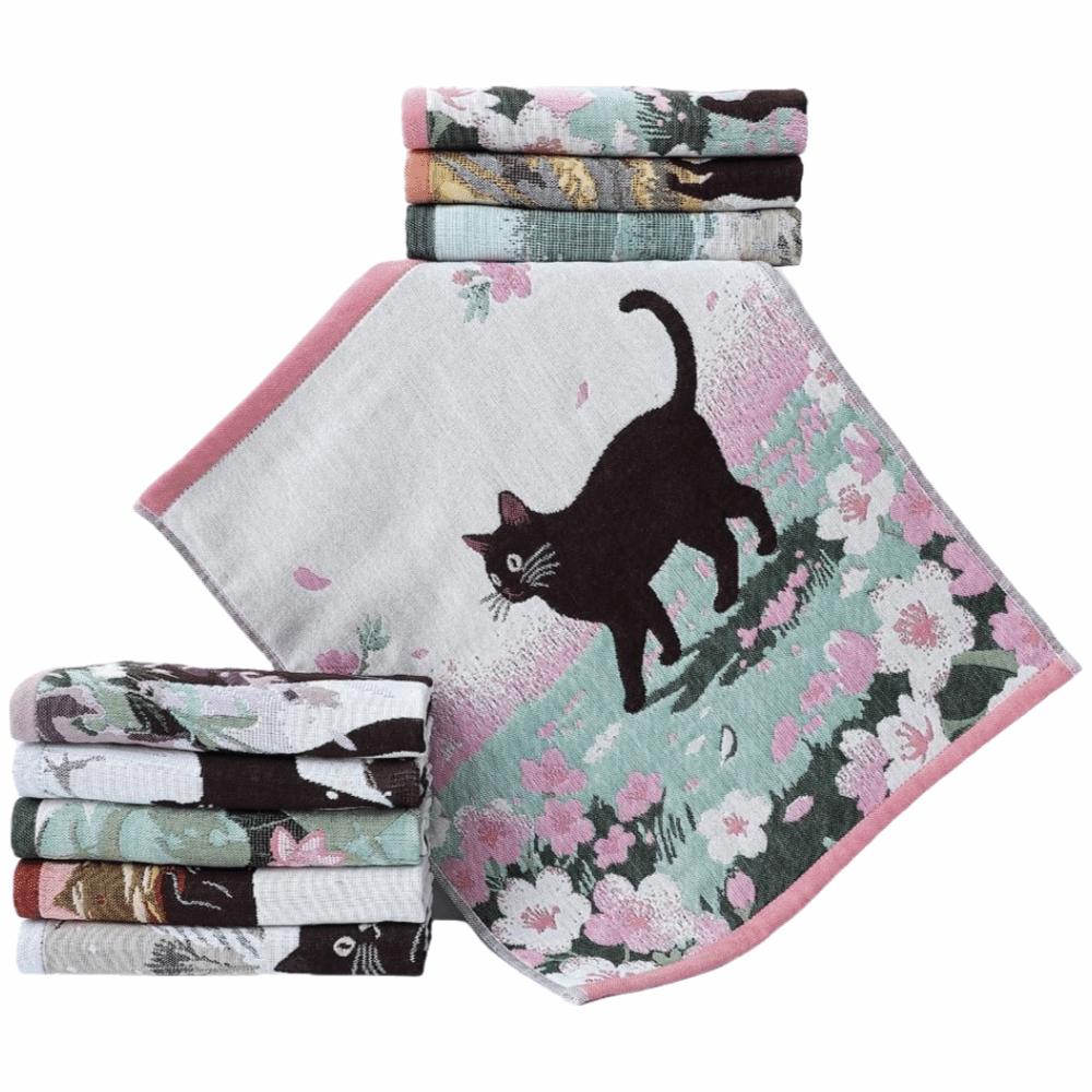 New 34x40cm Large Hand Towel 4 Layer Cotton Gauze Quick Dry Pure Cotton Dish Cloth Decorative Tea Towel Home Restaurant