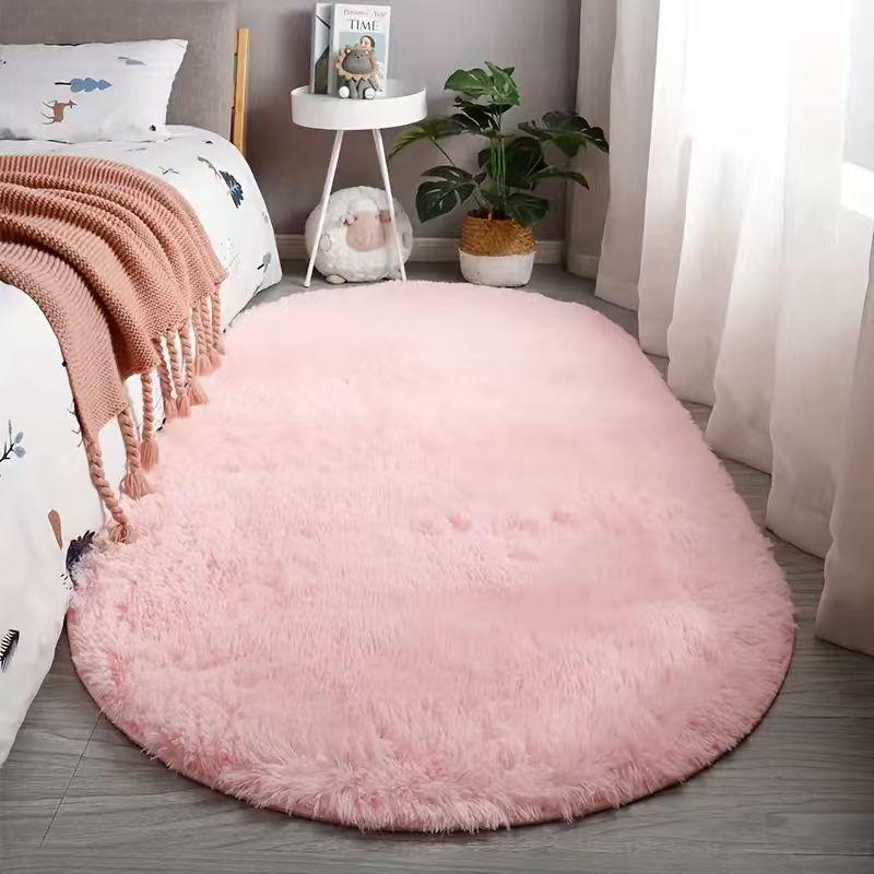 Tie-dye carpet silk hair gradual change living room bedroom full floor mat balcony bay window mattress bedside blanket plush carpet