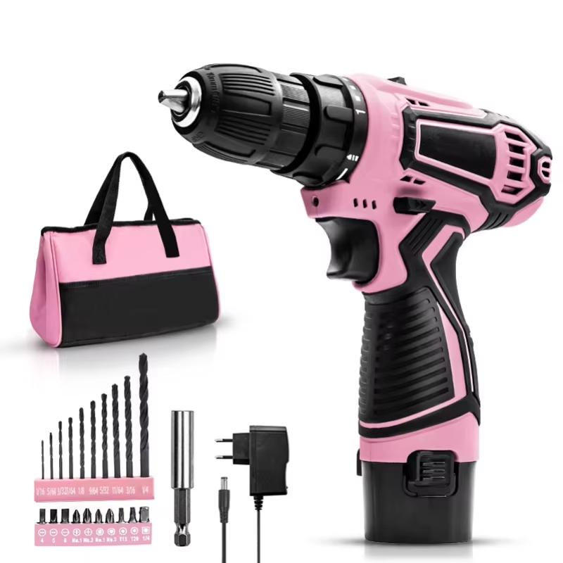 

Электродрель 12В Аккумуляторная дрель Электрическая отвертка Мини Беспроводной Электропривод Литий-ионный аккумулятор инструмент электроинструмент