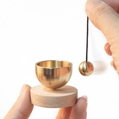 Meditation Mini Zen Singing Bowl Set Clear Tone Handcrafted Sound Healing Bowl Compact with Mallet Singing Bowl Set Mindfulness