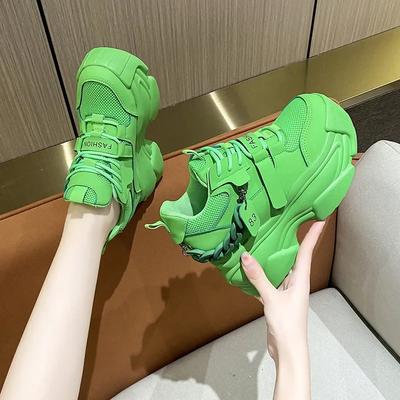 Fashion Platform Sneakers Women Breathable Tennis Female Vulcanized Shoes Spring Chunky Dad Shoes Woman Sports Running Shoes