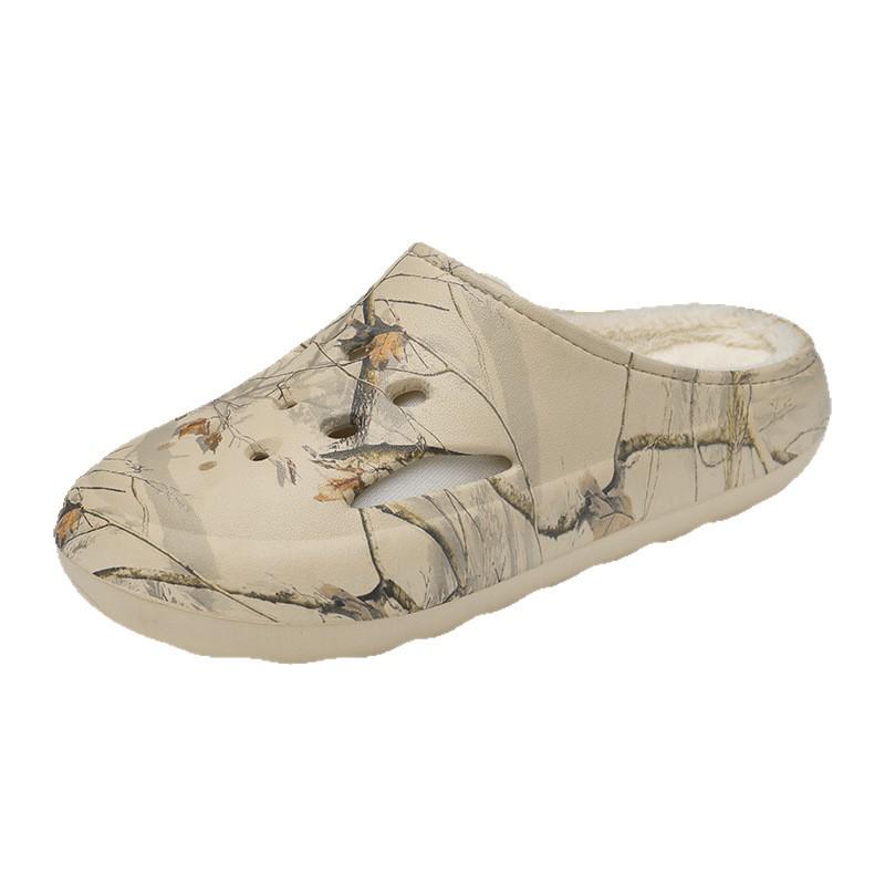 2025 Winter Plush Thick Warm Wrap-Toe Cotton Slippers for Couples