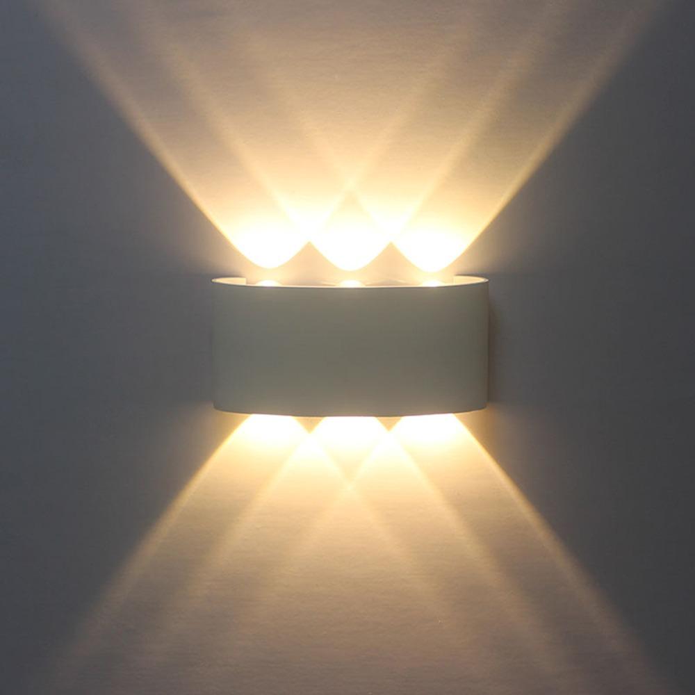 IP65 Waterproof Wall Sconce Lights 6W Wall Lamp Modern Up Down Wall Lights Bedroom