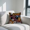 Aaahh R-Real M-Monsters Cushion Cover Double Sided Printed Polyester Pillowcase Pattern Decorative Zipper Cushion Cover
