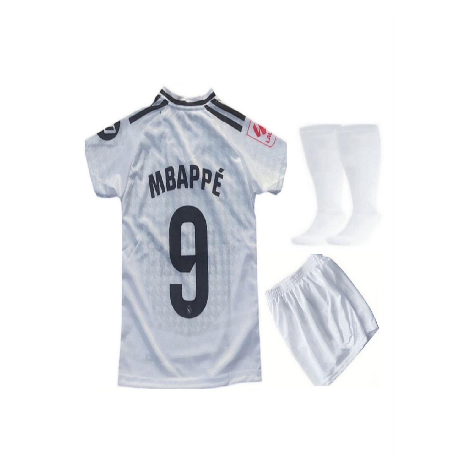 

Детские шорты из джерси Mbappe, комплект из 3 носков 11-12 Yaş белый