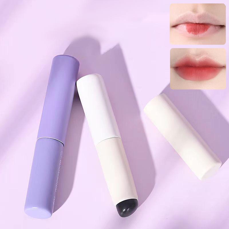 Silikónový uhlový korektorový štetec ako končeky prstov Q Mäkký prenosný okrúhly štetec na make-up štetec na pery Štetec na pery