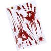 Removable 3D Widnow Decor Halloween Decor Wall Stickers Horror Finger Foot Blood Handprint