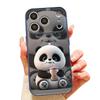 Milk Tea-drinking Panda Case For iPhone 17 Pro Max Magnetic For Magsafe Skin Feeling Cover For iPhone 16 15 14 13 Pro Max
