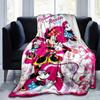 1pc, Minnie Mouse Home Decor Flannel Blanket: A Perfect Gift for Bedroom, Living Room, Travel, Camping, Car