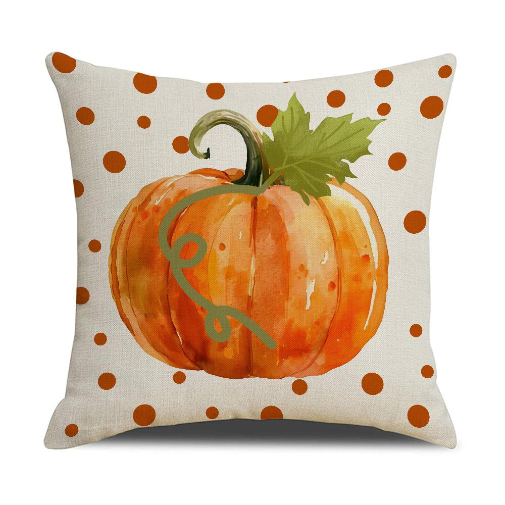 Pumpkin Harvest Festival Pillow Cover Autumn Thanksgiving Festival Party Pillow Cover Sofa Decoration Cushion Cover