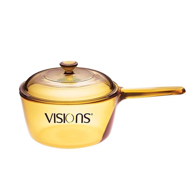Corning 1L VSP-1 Single-Handle Glass Soup Pot