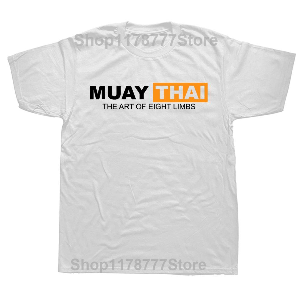 Novelty Muay Thai T Shirts Graphic Cotton Streetwear Short Sleeve Birthday Gifts Boxing Kickboxing Sports Tshirt Mens Clothing