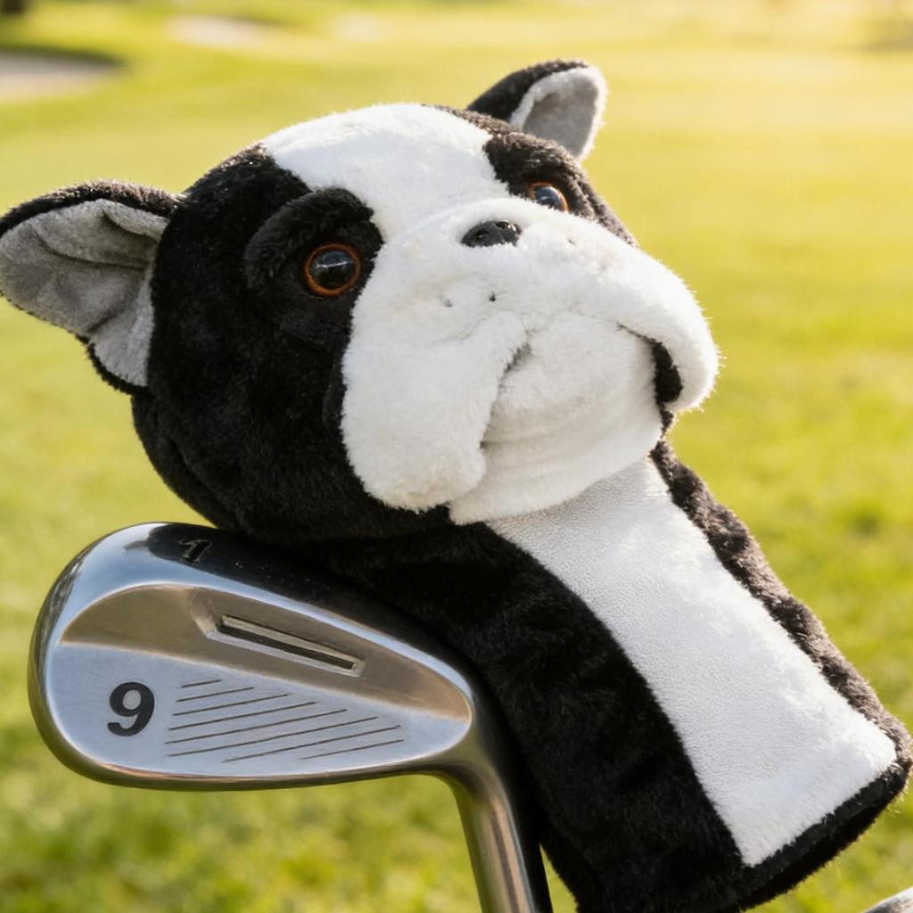 Golf Driver Head Covers Lightweight Funny Shockproof Dog Plush Men Golf Driver Headcover For Women Junior Athletes Golfers