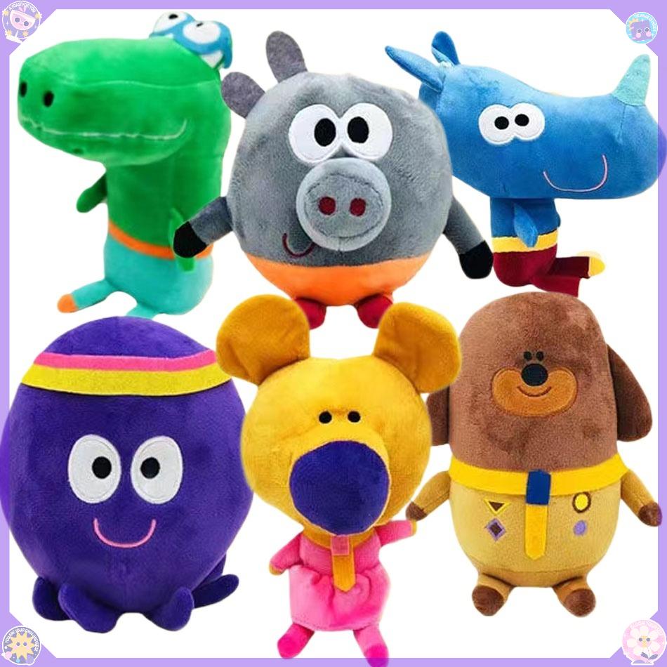 6pcs @Hey Dog Teacher Plush Toy Plush Doll Cute Cartoon Animal Baby Bedtime Story Friends Sleeping Christmas Gift