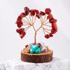 Copper Wire Crystal Wishing Tree Positive Energy Fortune Tree Figurine Mini Crystal Trees  Desk