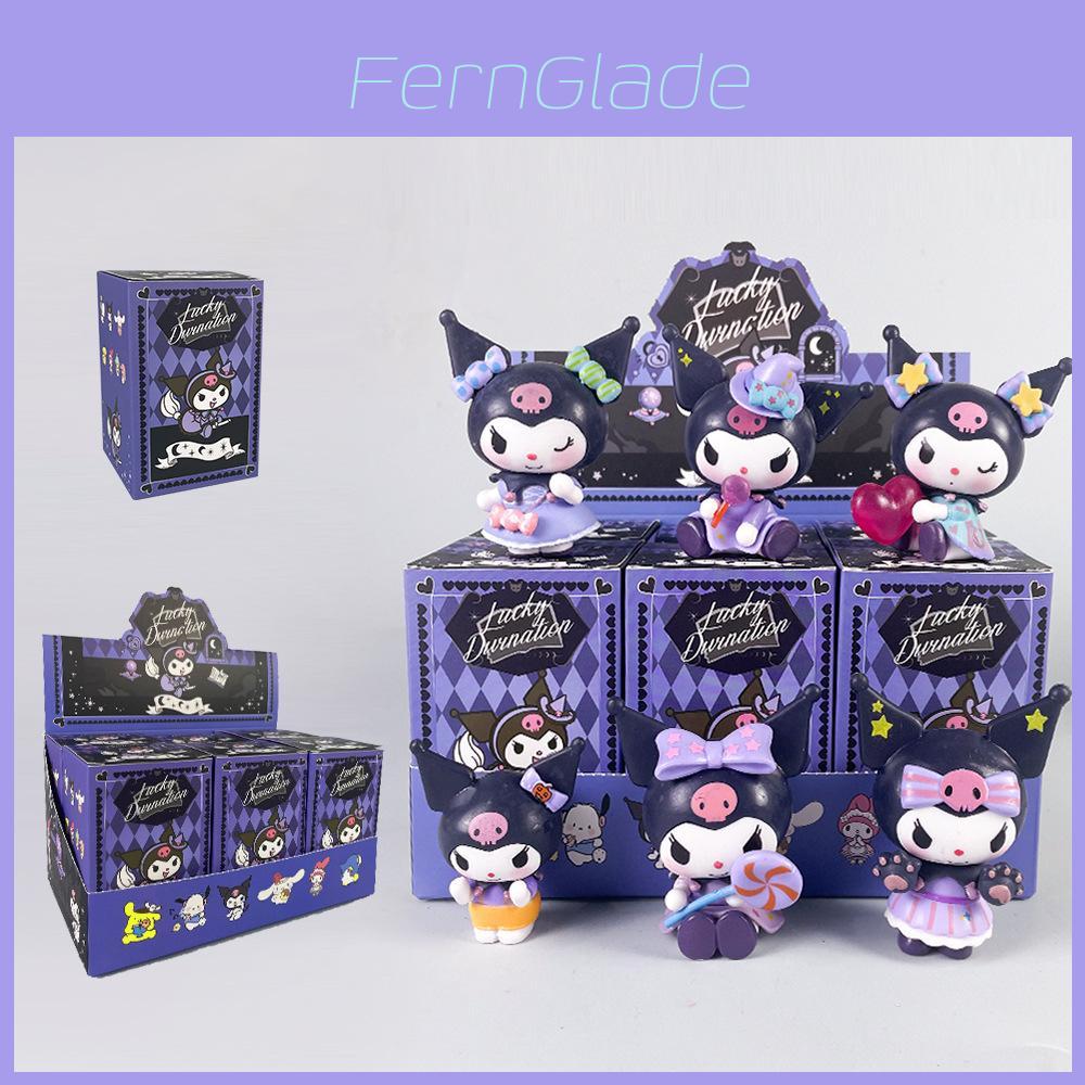 Kuromi Lucky Divination Pvc Collectible With Heart Candy Design For Gift And Decor