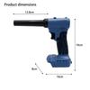 Portable Electric Leaves Blower Small Size Rechargeable Cordless Leaves Blower Low Noise Light Weight Blowing Tool