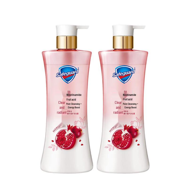 Safeguard Detoxifying Pomegranate Shower Gel Twin Pack