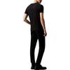 Calvin Klein Jeans Slim Fit Solid Color Round Neck Short Sleeve T-Shirt With Letter Pocket Men Tops Black J30J320936-BEH
