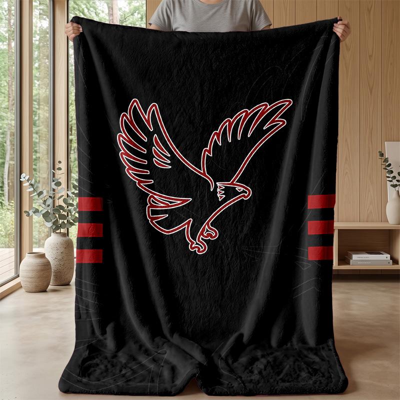 Al AhlyPrinted Flannel Blanket Cozy Skin-Friendly Warm Throw for Couch Bed Indoor Daily Use