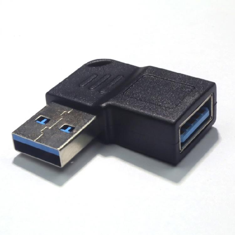 90 Degree Right Angle USB 3.0 Male to Female Adapter 5Gbps Extension Connector for Laptop Computer Printer Camera