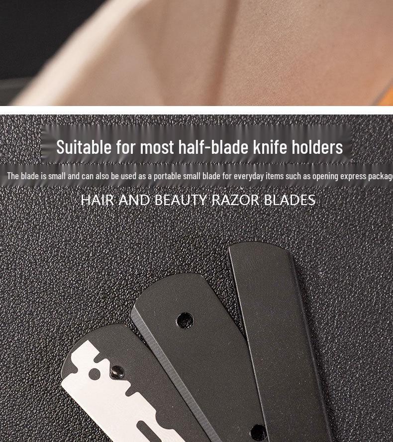 100 Disposable Stainless Steel Razors for Beard, Eyebrows & Hair Trimming