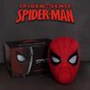 Popular Breathable Spider Man Headset With Chin Operable Blink Touch Glowing Mask Miles Halloween Cosplay Boys Headgear Toy