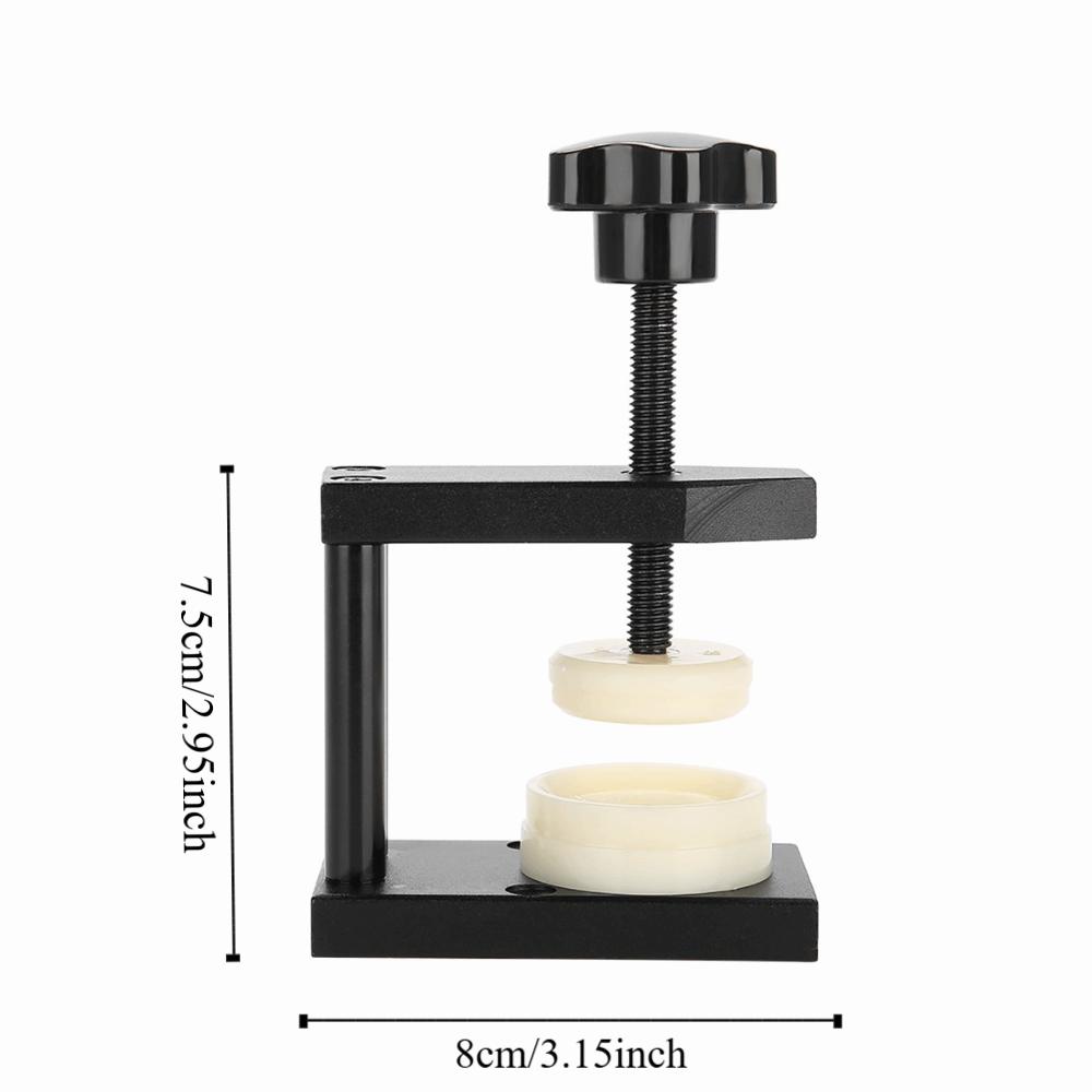 Durable Screw Type Watch Crystal Press Manual Rotary 12 Dies Kit Watch Case Press Watch Repair Tool Watch Repair Workshop