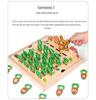 Little Rabbit Radish Pull Puzzle: Early Education, Memory Training, Interlocking Building Blocks Toy
