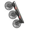 3 Heads Car Fan Portable Air Cooling Fan Silent Electric Fan 360 Degrees  Rotation with 2 Wind Speed Phone Number