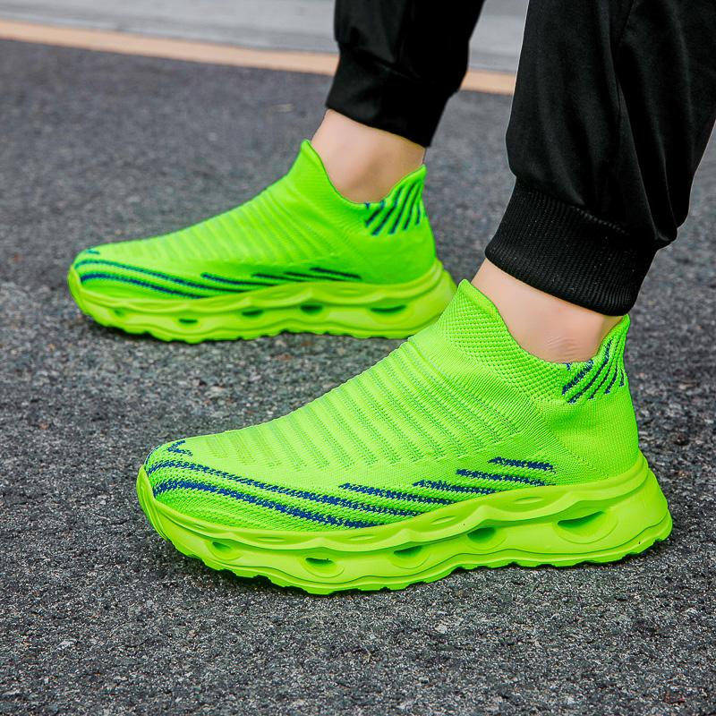 

Fashion Men s Fashionable Casual Set Sports Shoes Women s Breathable Running Shoes Outdoor Walking Training Tennis Shoes Platform Boots 35 флуоресцентный зеленый