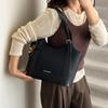 Herbst/Winter Retro Schulter-Eimerbeutel mit großem Fassungsvermögen - Modische Damenhandtasche für den Weg zur Arbeit
