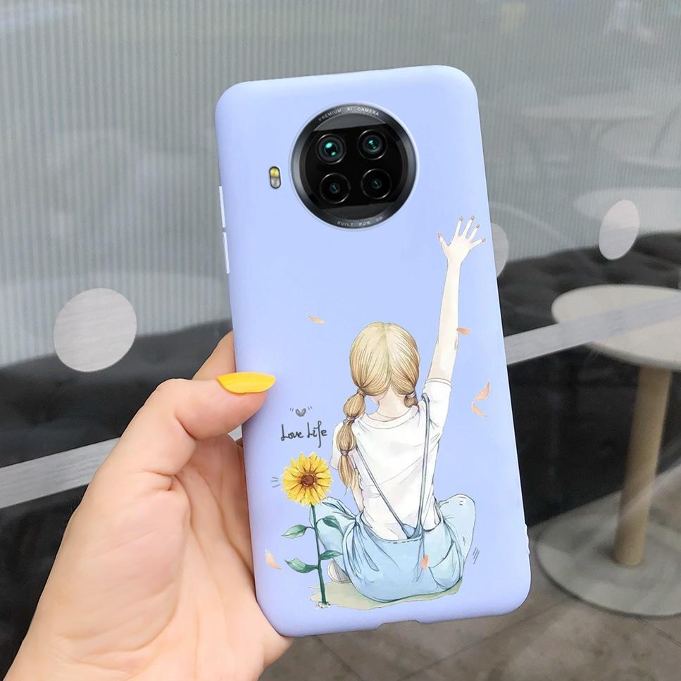 ForXiaomi Mi 10T Lite Case Cute Cartoon Cat Painted TPU Silicone Back Cover For Xiaomi Mi 10T Lite 5G 10Tlite Phone Case Funda