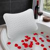 2 Suction Cups Shower Headrest Soft Bathtub Headrest Portable Bathtub Pillow  Bathroom